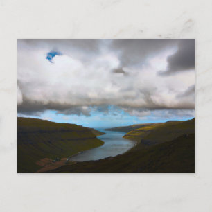 Postcard Kaldbaks Fjord, Färöer Postkarte