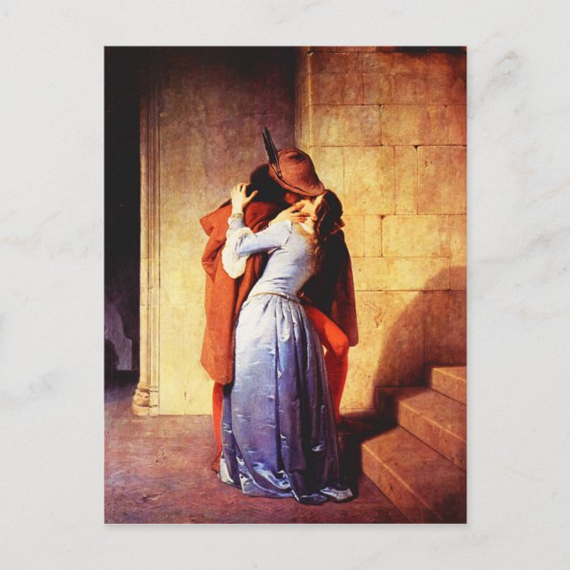 Postcard-Liebe Art-Hayez Postkarte (Vorderseite)