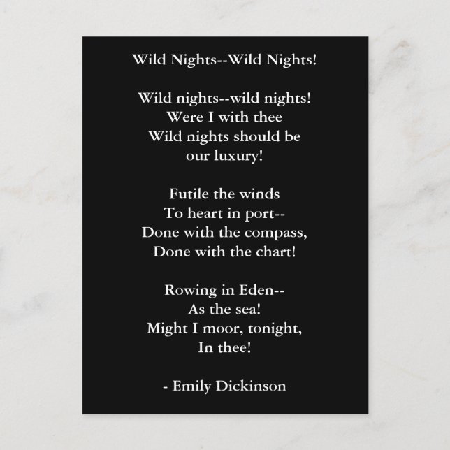 Postcard-Liebe Art-Liebe Gedicht 10 Postkarte (Vorderseite)