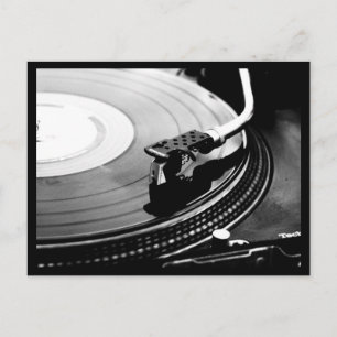 Postcard-Liebe des Arts-Record-Players Postkarte