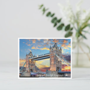 Postcard - London Bridge, England Feiertagspostkarte