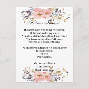 Postcard - Lover's Flowers Postkarte