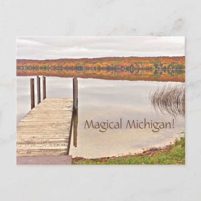 Postcard/"Magical Michigan" / Limoner See/Leelanau Postkarte (Vorderseite)