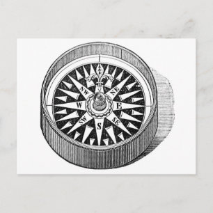 Postcard - Mariner Compass Postkarte