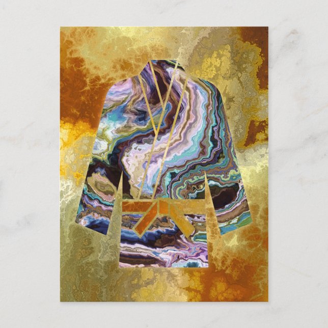 Postcard Martial Arts - Karate Judo Keikogi Postkarte (Vorderseite)