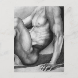 Postcard Masculine Art Male-nude Bodybuilder Model Postkarte