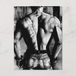 Postcard Masculine Bodybuilder Postkarte