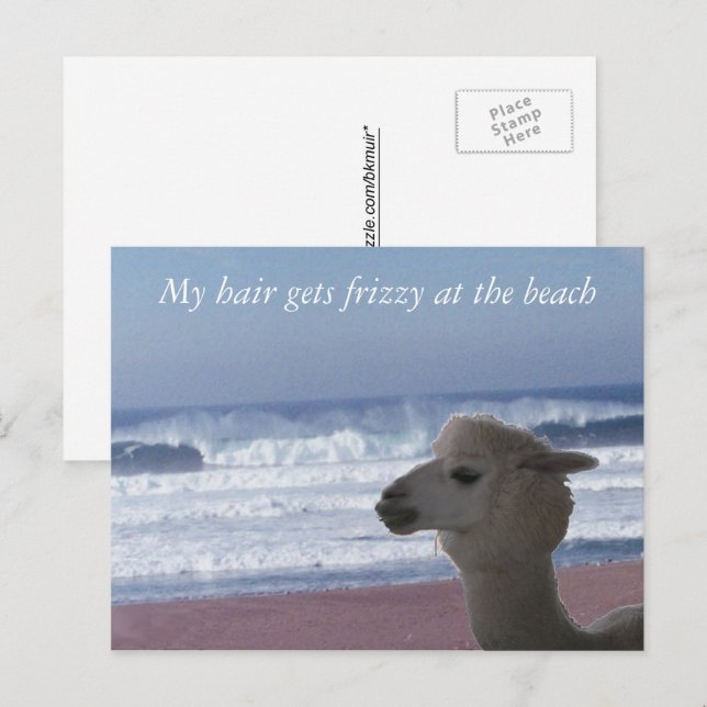 Postcard - Mein Haar wird zitternd ... Postkarte (Vorne/Hinten)