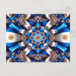 Postcard mit argentinischem Farbdesign Postkarte