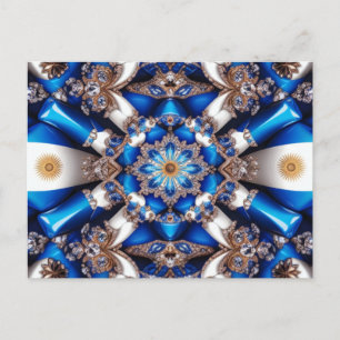 Postcard mit argentinischem Farbdesign Postkarte