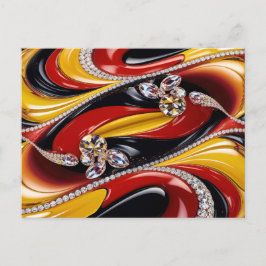 Postcard mit belgischem Farbdesign Postkarte