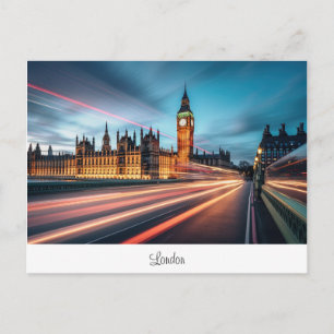 Postcard mit Big Ben, London. Postkarte