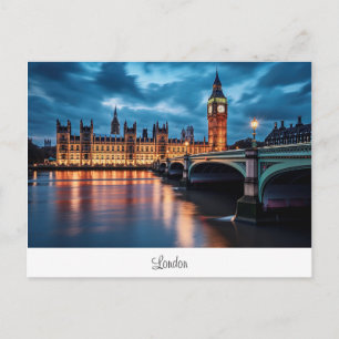 Postcard mit Big Ben, London. Postkarte