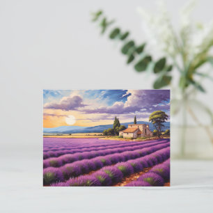 Postcard mit charmantem Lavendel Provence Frankrei Postkarte