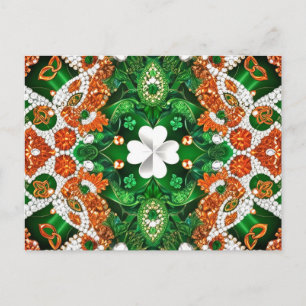 Postcard mit Irland Colors Design Postkarte