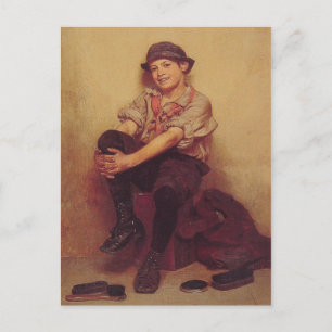 Postcard mit John George Brown-Malerei Postkarte