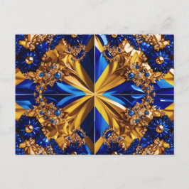 Postcard mit schwedischem Farbdesign Postkarte