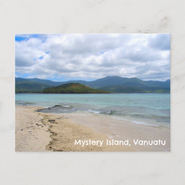 Postcard Mystery Island, Vanuatu. Postkarte (Vorderseite)