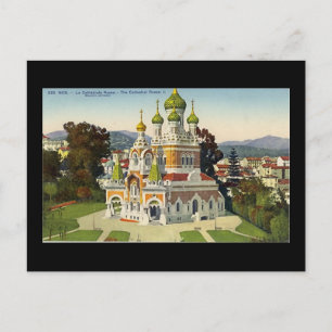 Postcard, Nice, La Cathedrale Russe Postkarte