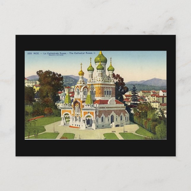 Postcard, Nice, La Cathedrale Russe Postkarte (Vorderseite)