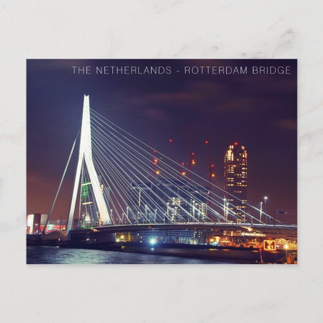 POSTCARD - NIEDERLANDE ROTTERDAM BRIDGE POSTKARTE (Vorderseite)