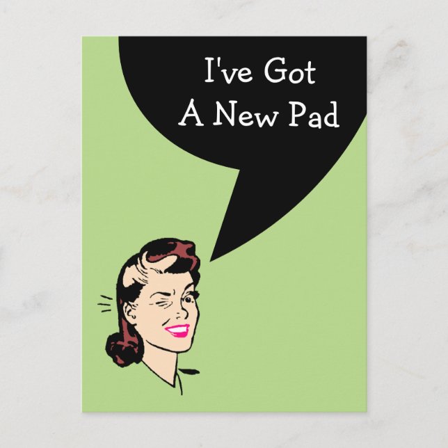 Postcard Niedlich habe ich den neuen Adress Pad Wi Ankündigungspostkarte (Vorderseite)