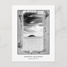 Postcard of Desert Landscape view through Window Postkarte