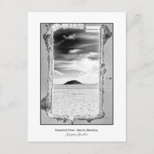 Postcard of Desert Landscape view through Window Postkarte