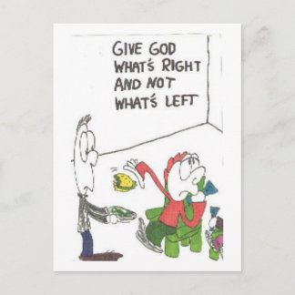 Postcard of fuinny church sayings, animated postkarte