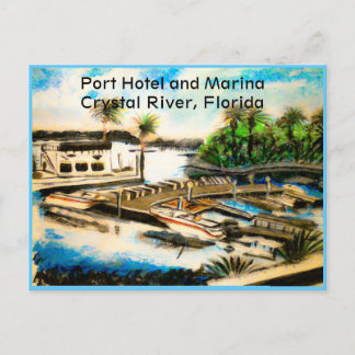 Postcard of Port Hotel Crystal River, Fl Postkarte