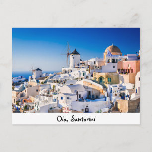 Postcard Oia Santorini Postkarte