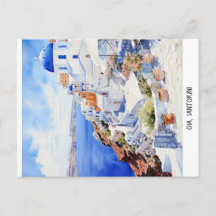 Postcard Oia Santorini Postkarte