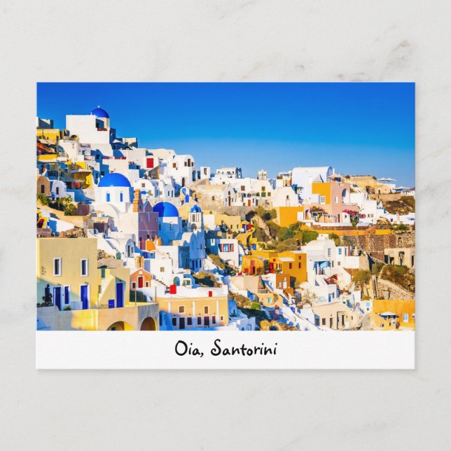 Postcard Oia Santorini Postkarte (Vorderseite)