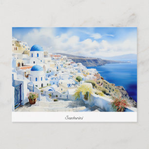 Postcard Oia Santorini Postkarte