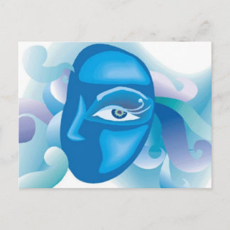 Postcard-One mit Augen Fantasie Postkarte