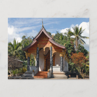 Postcard Pagoda in Iao Village, Loas Postkarte