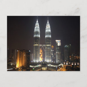 Postcard Petronas Towers, Kuala Lumpur, Malaysia Postkarte