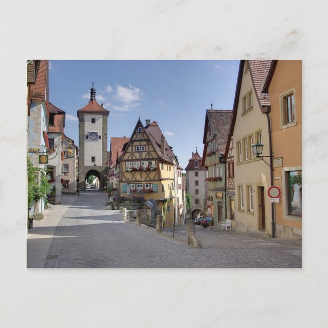Postcard Plönlein Place, Rothenburg, Deutschland Postkarte (Vorderseite)