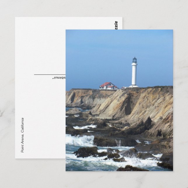 Postcard - Point Arena Lighthouse Postkarte (Vorne/Hinten)