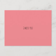 Postcard Postcard Verpassen Sie pink, einfach