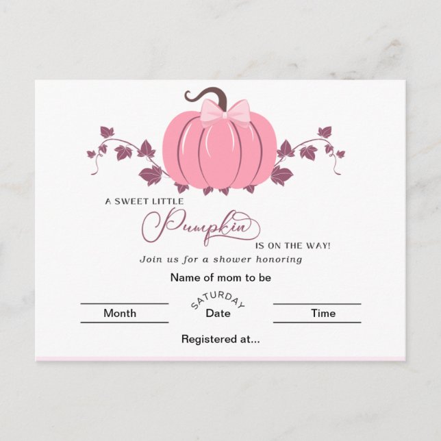 Postcard Pumpkin Postkarte (Vorderseite)