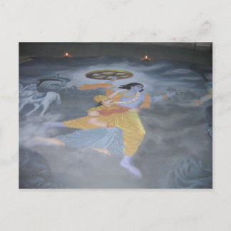 Postcard, Rangoli, IIT KGP, Diwali Postkarte