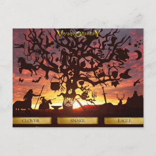 Postcard Reise zur Fantasie - Broceliande Shadows Postkarte