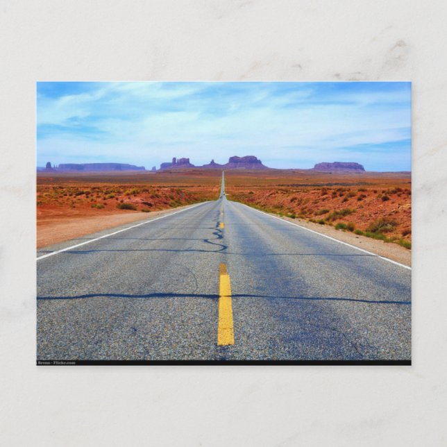 Postcard Road to Monument Valley , Utah, USA Postkarte (Vorderseite)