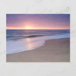 PostCard: Ruhige Strandwellen. Algarve Postkarte