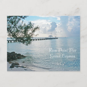 POSTCARD, "RUM POINT PIER, GRAND CAYMAN" POSTKARTE