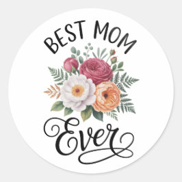 Postcard Runder Aufkleber