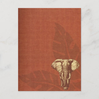 Postcard Safari Elephant Postkarte