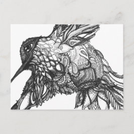 Postcard, Schwarz und Weiß Kunst Ideal für Farben Postkarte