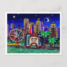 Postcard Sequel Art Luna Moon Sydney Australien